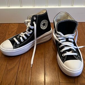 Women’s Converse platform high top.